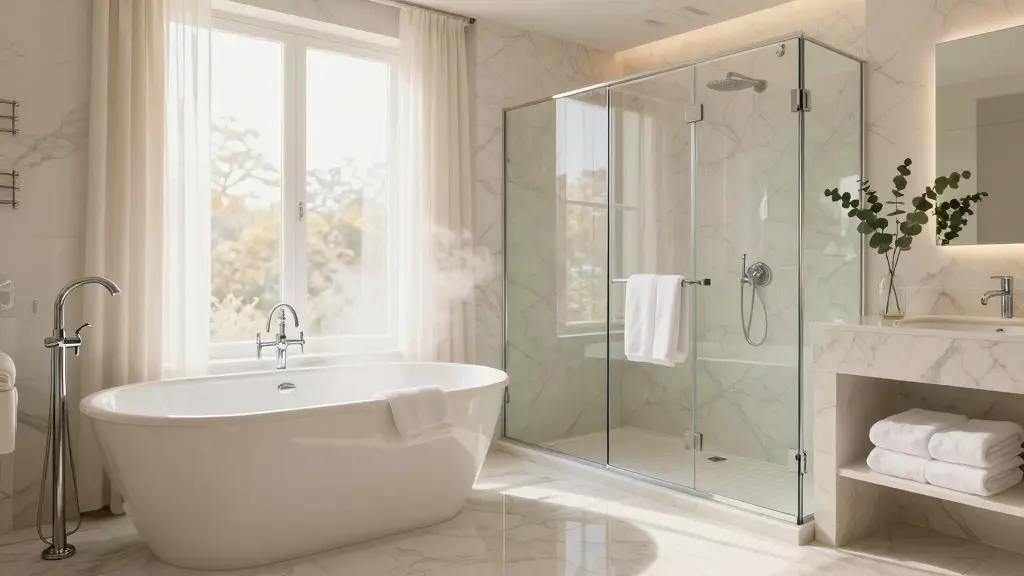 Beautiful clean bathroom